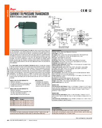 Thumbnail of document Data Sheet - 2700/2800 - Current to Pressure Transducer